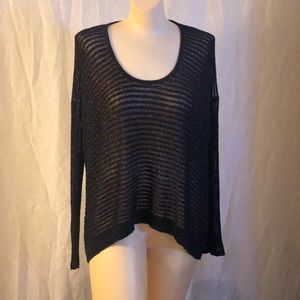 JLO Black shimmering dressy sweater